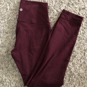 Lululemon High Times Pant Bordeaux Drama 6